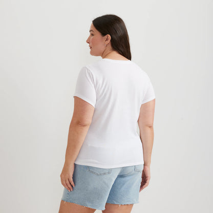 Women's Everyday Short-Sleeve V-Neck T-Shirt