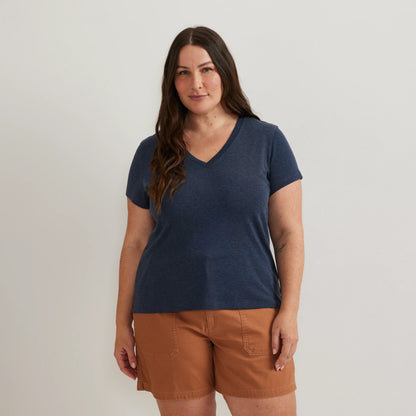 Women's Everyday Short-Sleeve V-Neck T-Shirt
