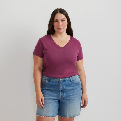 Women's Everyday Short-Sleeve V-Neck T-Shirt