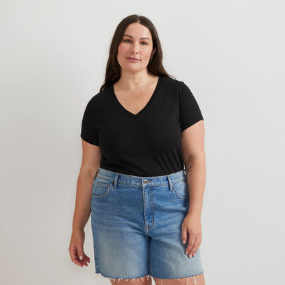Women's Everyday Short-Sleeve V-Neck T-Shirt