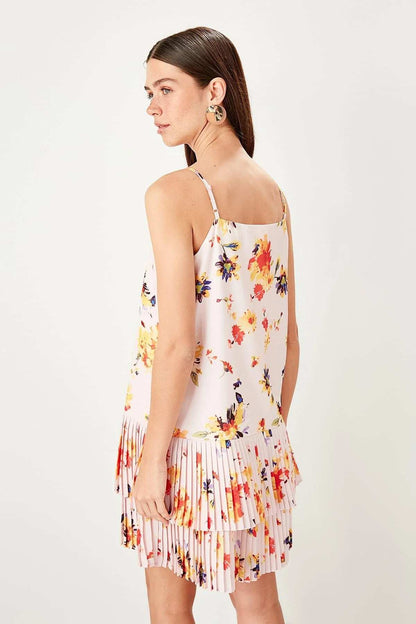Take Me Away Floral Print Skater Dress