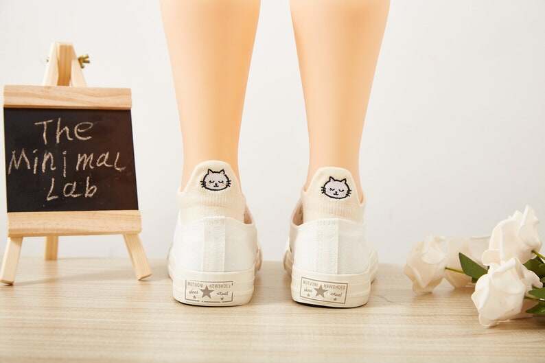 Cat Lover Gift, Cat Mom Socks, Premium No Show Cat Socks, Creative Cute Cat Embroidery Socks, Animal Kitten Birthday Present, Gift for Her