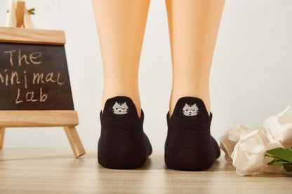 Cat Lover Gift, Cat Mom Socks, Premium No Show Cat Socks, Creative Cute Cat Embroidery Socks, Animal Kitten Birthday Present, Gift for Her