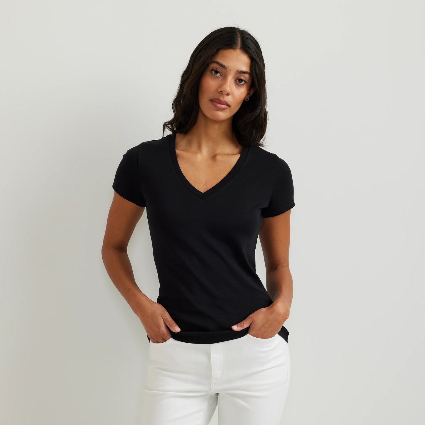 Women's Everyday Short-Sleeve V-Neck T-Shirt