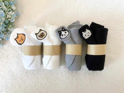 Cat Lover Gift, Cat Mom Socks, Premium No Show Cat Socks, Creative Cute Cat Embroidery Socks, Animal Kitten Birthday Present, Gift for Her