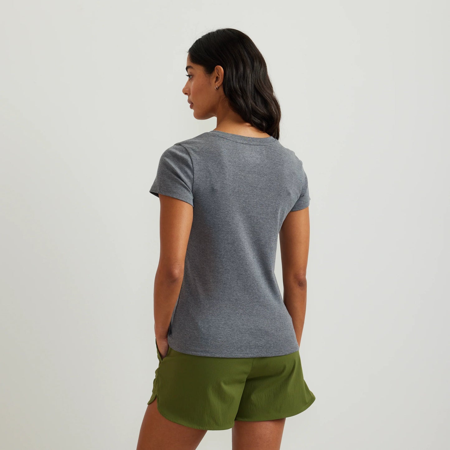 Women's Everyday Short-Sleeve V-Neck T-Shirt