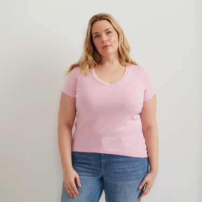 Women's Everyday Short-Sleeve V-Neck T-Shirt