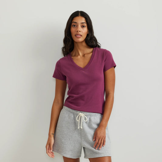 Women's Everyday Short-Sleeve V-Neck T-Shirt