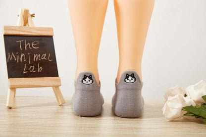 Cat Lover Gift, Cat Mom Socks, Premium No Show Cat Socks, Creative Cute Cat Embroidery Socks, Animal Kitten Birthday Present, Gift for Her