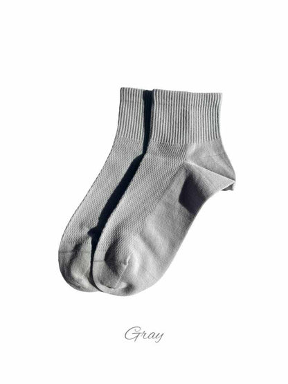 100% Cotton Seamless Toe Lightweight Airflow Mesh Breathable Mid-Calf Socks, Crew Socks for Men and Women, All-Day Fresh, Gift