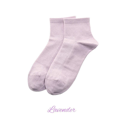 100% Cotton Seamless Toe Lightweight Airflow Mesh Breathable Mid-Calf Socks, Crew Socks for Men and Women, All-Day Fresh, Gift